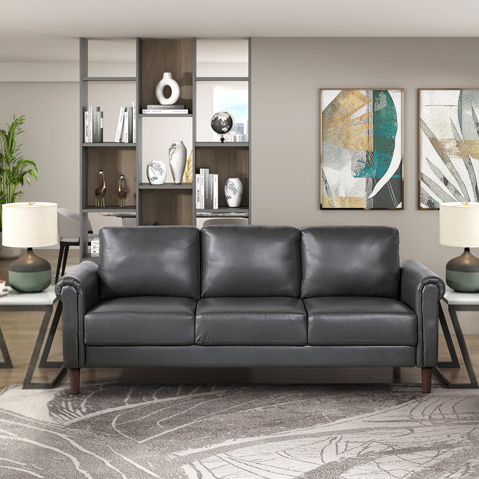OakvillePark Marlinth Faux Leather Sofa