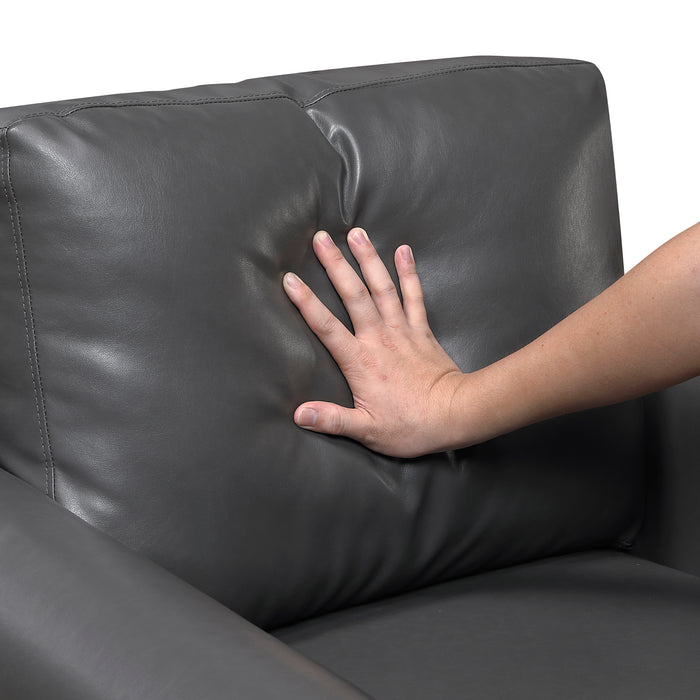 OakvillePark Marlinth Faux Leather Sofa