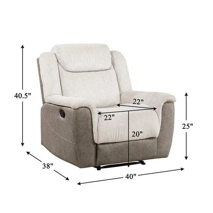 OakvillePark Harrowlyn Chenille Manual Recliner