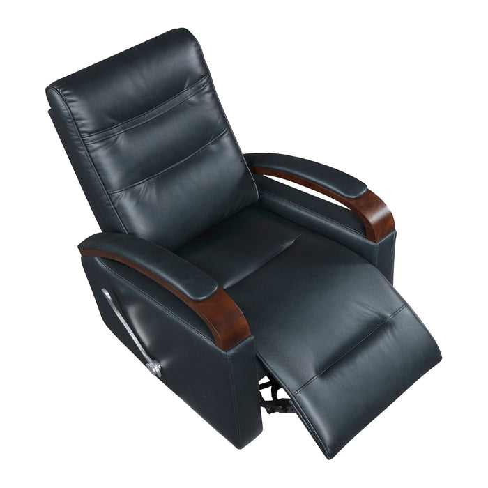 OakvillePark Goldenmere Faux Leather Manual Swivel Glider Reclining Chair