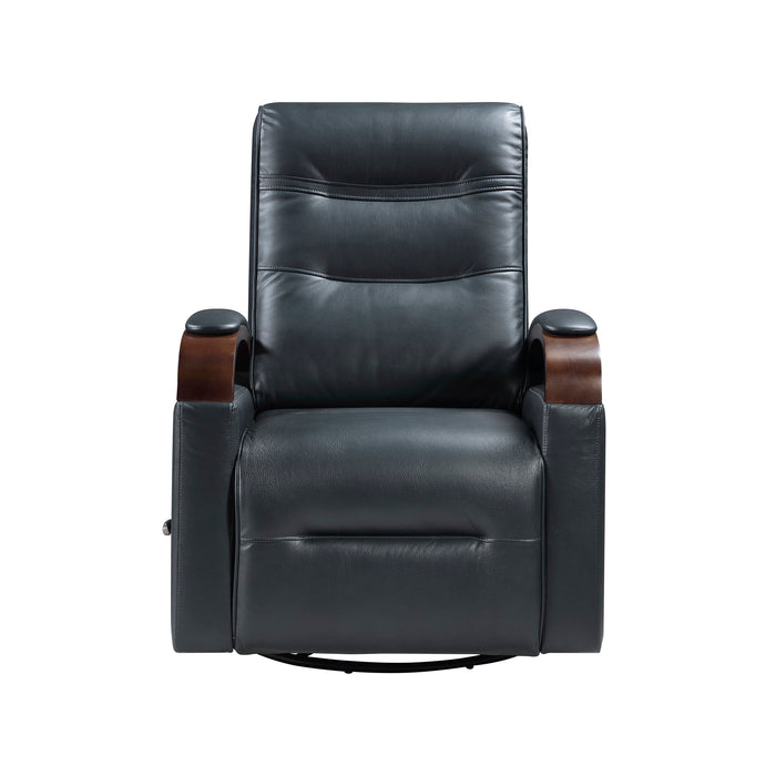 OakvillePark Goldenmere Faux Leather Manual Swivel Glider Reclining Chair