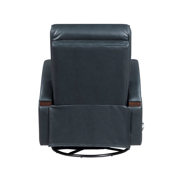 OakvillePark Goldenmere Faux Leather Manual Swivel Glider Reclining Chair