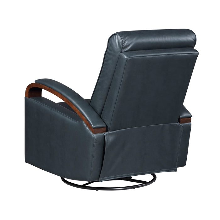 OakvillePark Goldenmere Faux Leather Manual Swivel Glider Reclining Chair
