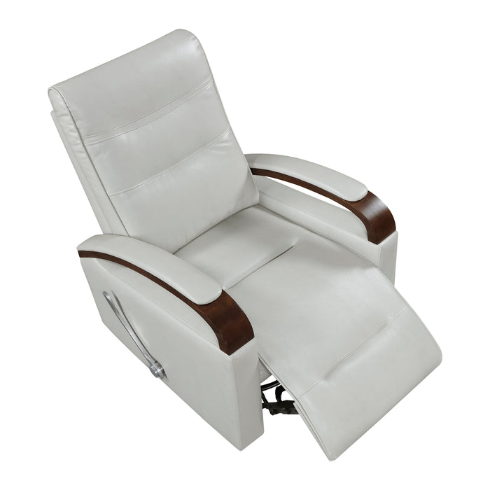 OakvillePark Goldenmere Faux Leather Manual Swivel Glider Reclining Chair