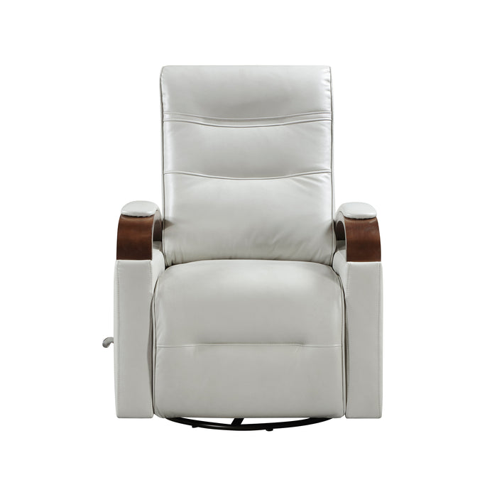 OakvillePark Goldenmere Faux Leather Manual Swivel Glider Reclining Chair