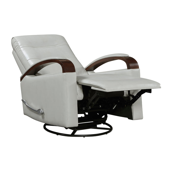 OakvillePark Goldenmere Faux Leather Manual Swivel Glider Reclining Chair