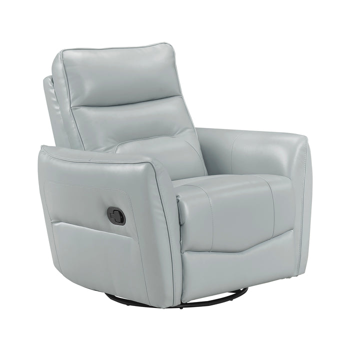 OakvillePark Pinebrae Leather Manual Swivel Glider Recliner