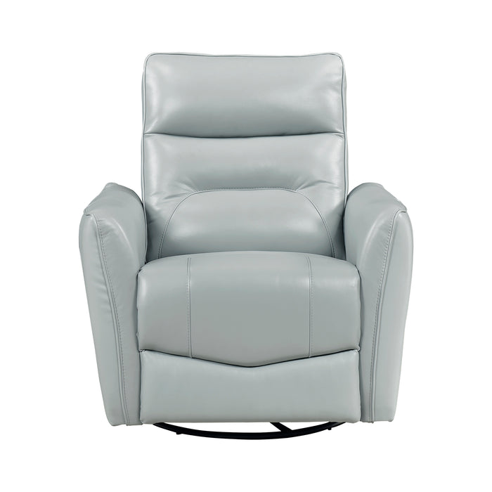 OakvillePark Pinebrae Leather Manual Swivel Glider Recliner
