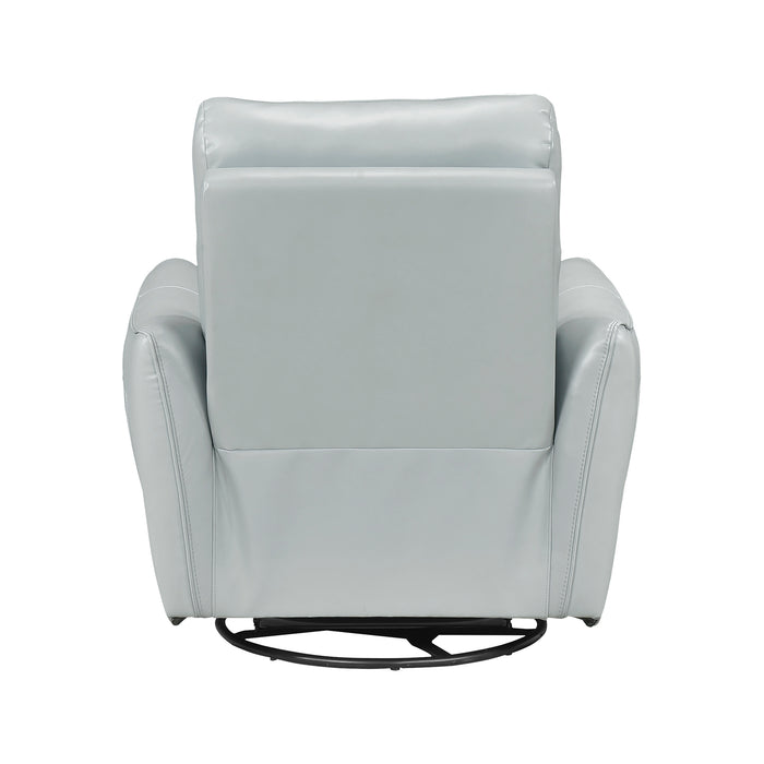 OakvillePark Pinebrae Leather Manual Swivel Glider Recliner