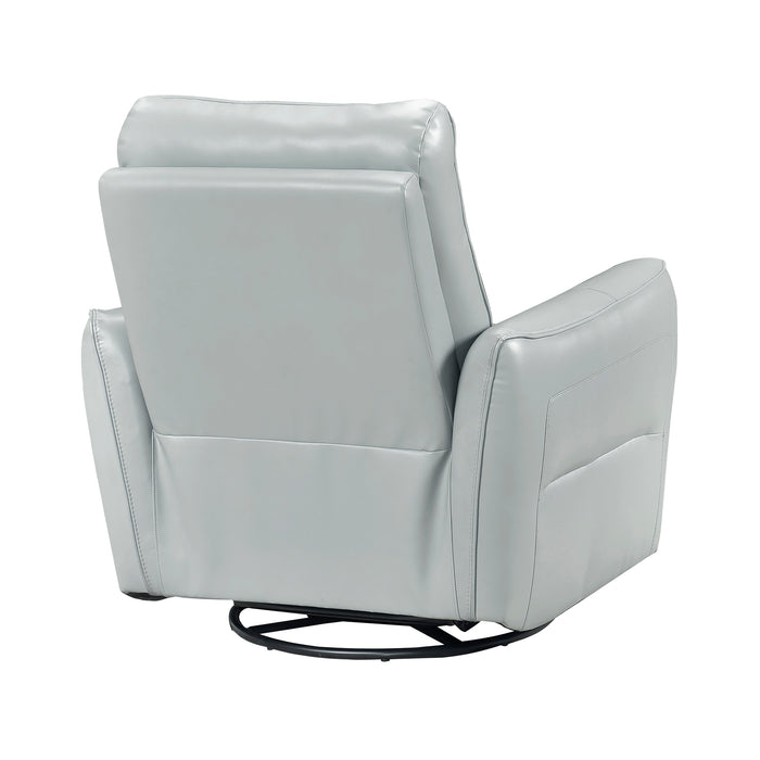 OakvillePark Pinebrae Leather Manual Swivel Glider Recliner