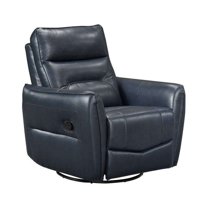 OakvillePark Pinebrae Leather Manual Swivel Glider Recliner