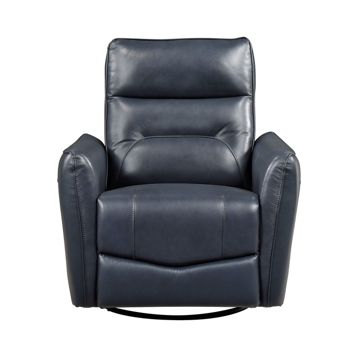 OakvillePark Pinebrae Leather Manual Swivel Glider Recliner