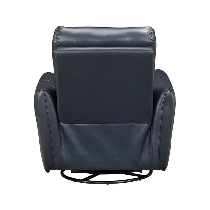 OakvillePark Pinebrae Leather Manual Swivel Glider Recliner