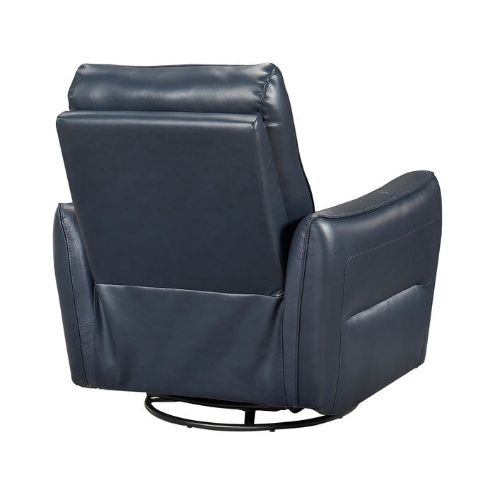OakvillePark Pinebrae Leather Manual Swivel Glider Recliner