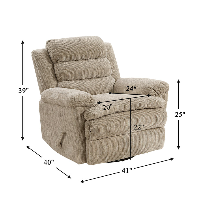 OakvillePark Windcroft Microfiber Swivel Glider Recliner