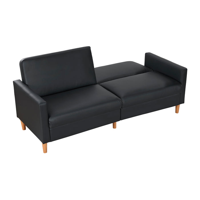 OakvillePark Cedarsong Faux Leather Convertible Sofa Bed