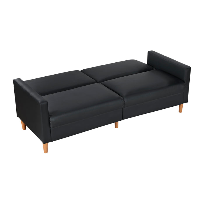 OakvillePark Cedarsong Faux Leather Convertible Sofa Bed