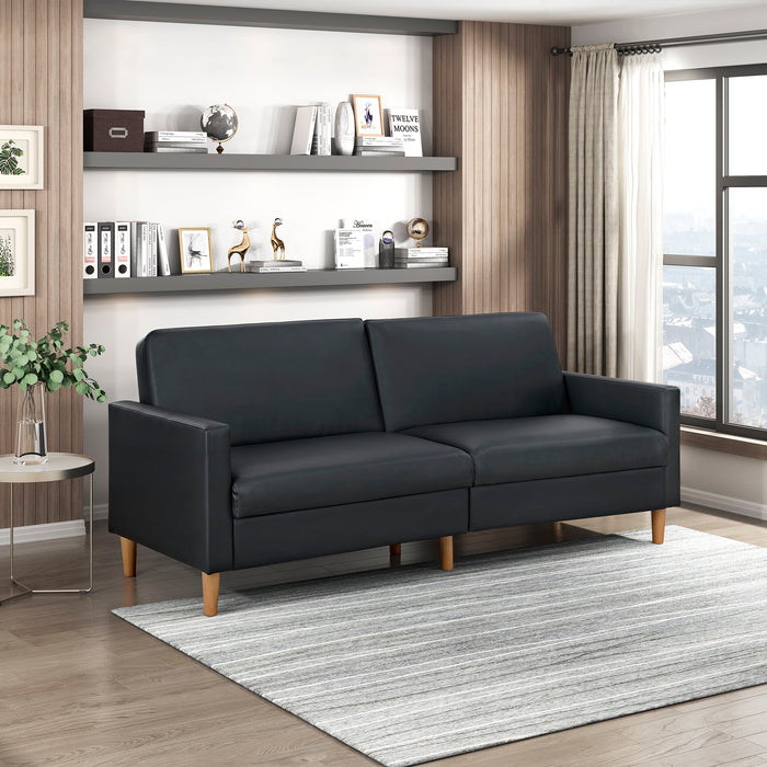 OakvillePark Cedarsong Faux Leather Convertible Sofa Bed