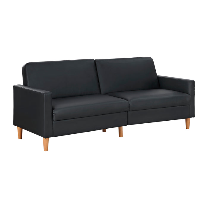 OakvillePark Cedarsong Faux Leather Convertible Sofa Bed