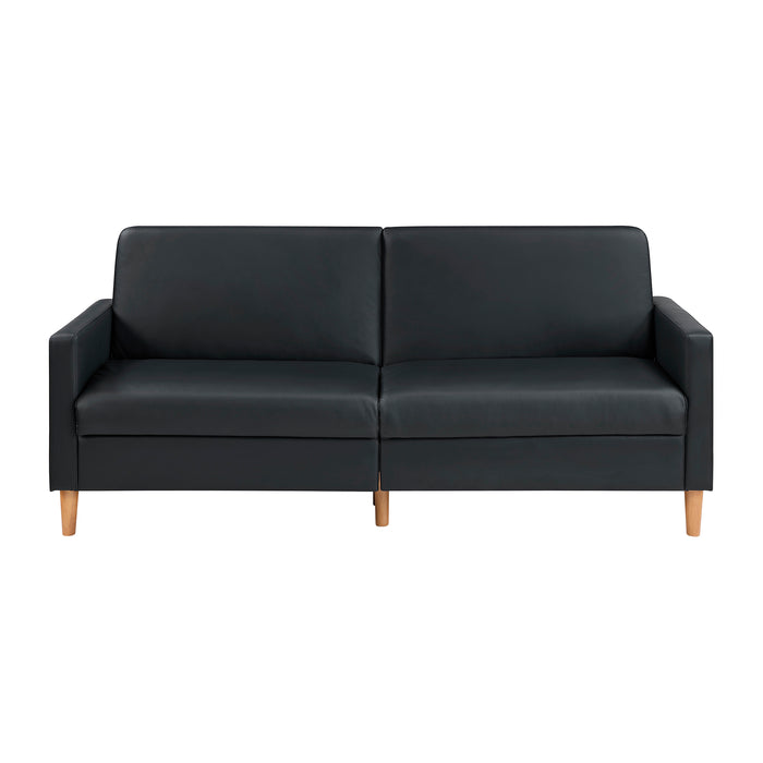 OakvillePark Cedarsong Faux Leather Convertible Sofa Bed