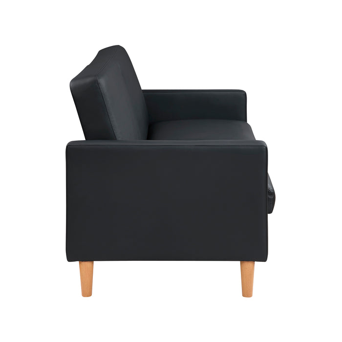 OakvillePark Cedarsong Faux Leather Convertible Sofa Bed