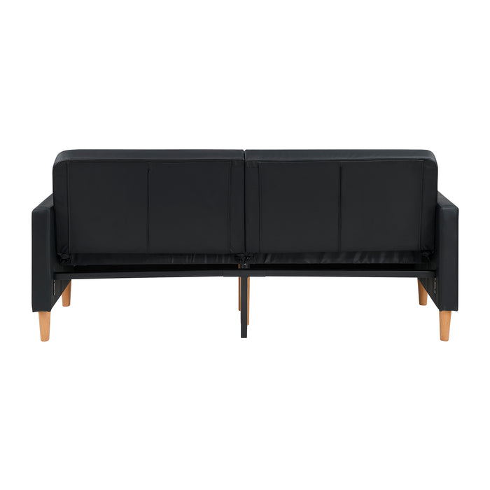 OakvillePark Cedarsong Faux Leather Convertible Sofa Bed