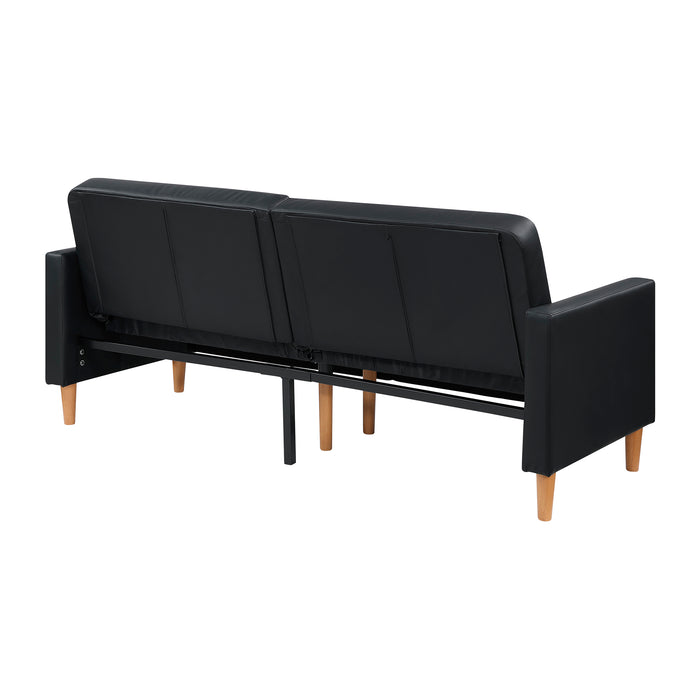 OakvillePark Cedarsong Faux Leather Convertible Sofa Bed