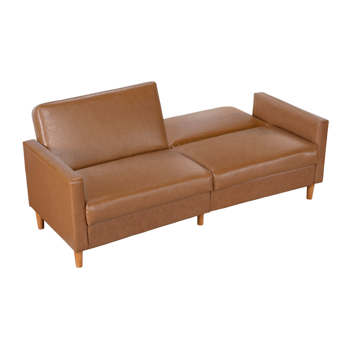 OakvillePark Cedarsong Faux Leather Convertible Sofa Bed