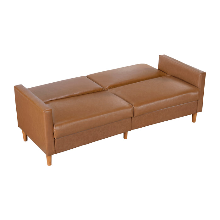 OakvillePark Cedarsong Faux Leather Convertible Sofa Bed