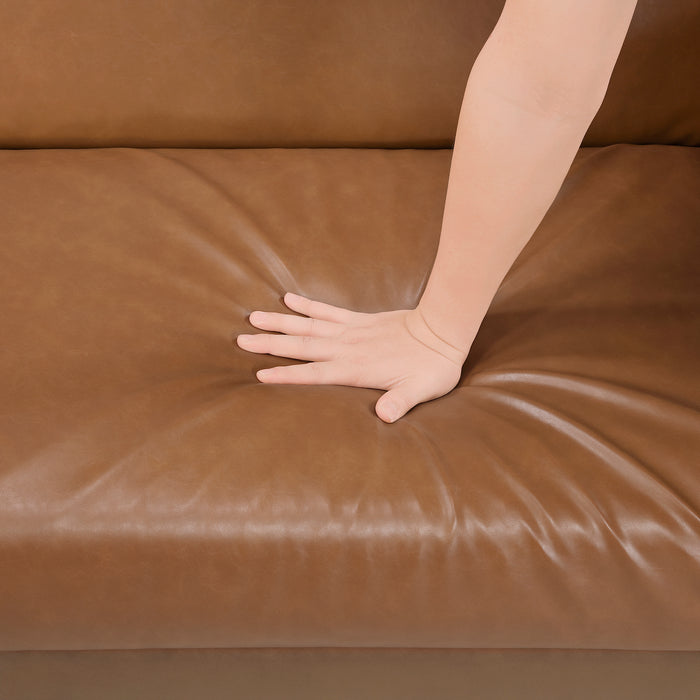 OakvillePark Cedarsong Faux Leather Convertible Sofa Bed