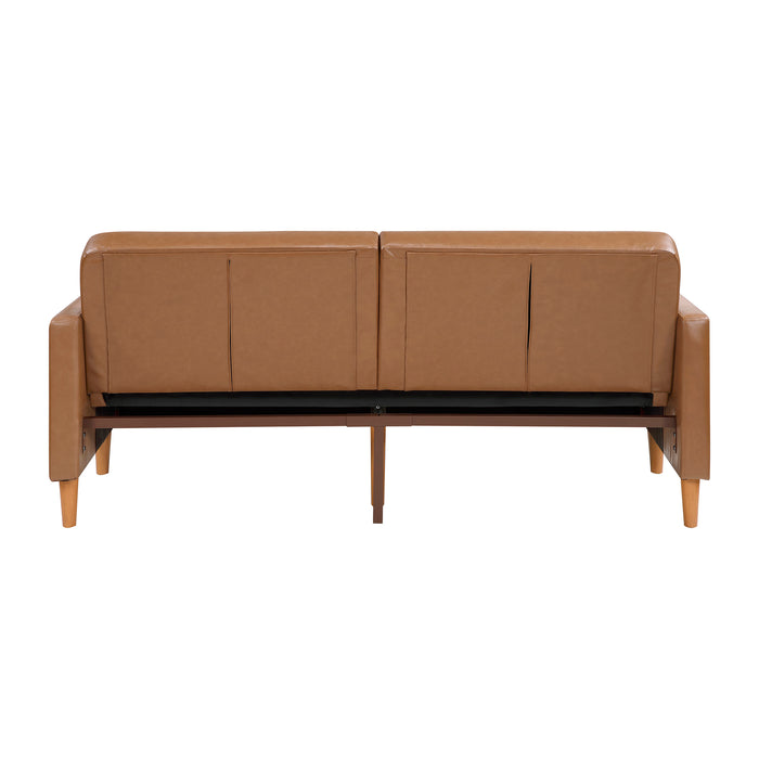 OakvillePark Cedarsong Faux Leather Convertible Sofa Bed
