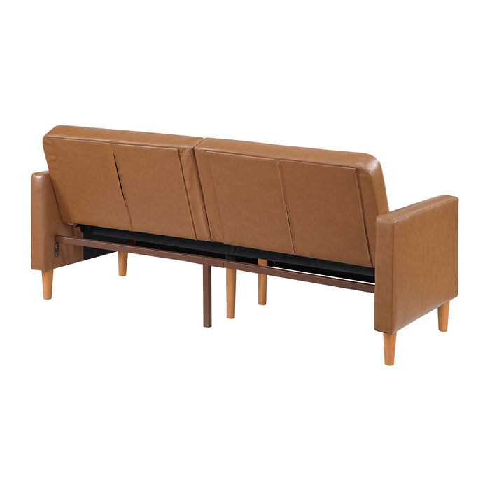 OakvillePark Cedarsong Faux Leather Convertible Sofa Bed