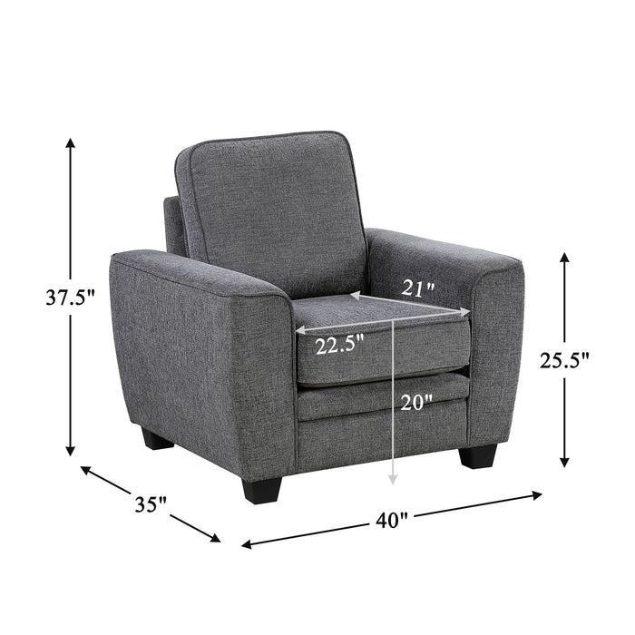 OakvillePark Harpshire Chenille Fabric Accent Chair