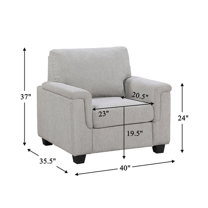 OakvillePark Sylvanora Chenille Fabric Accent Chair