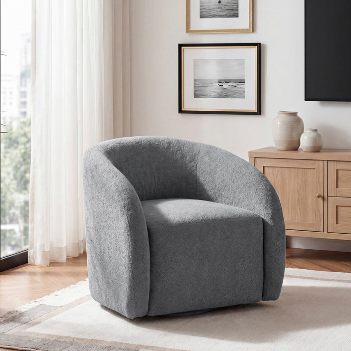 OakvillePark Lomi Textured Microfiber Swivel Chair
