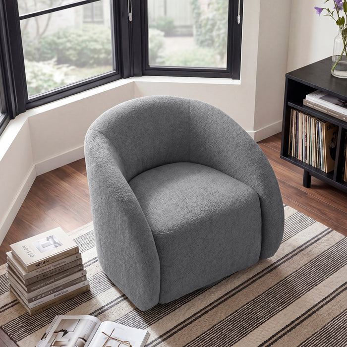 OakvillePark Lomi Textured Microfiber Swivel Chair