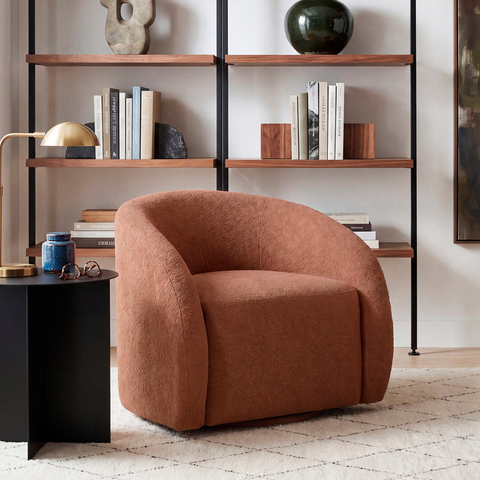 OakvillePark Lomi Textured Microfiber Swivel Chair