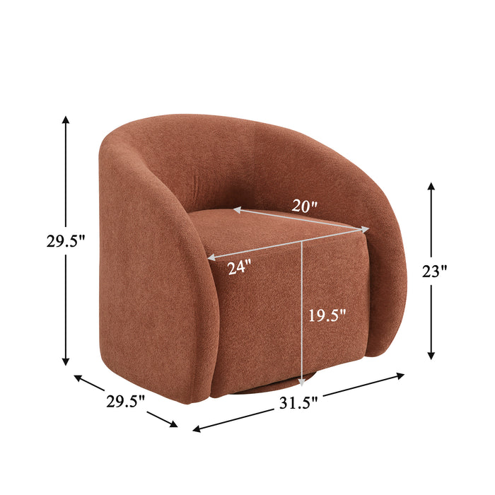 OakvillePark Lomi Textured Microfiber Swivel Chair